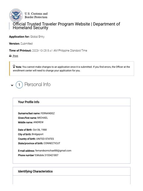 Official Trusted Traveler Program Website .
